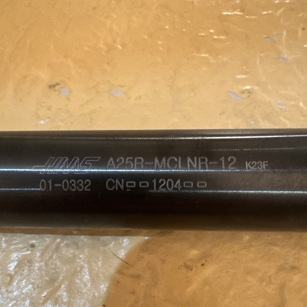 Haas A25R-MCLNR-12 Boring Bar Tool Holder 1" Shank CNMG 1204 Used